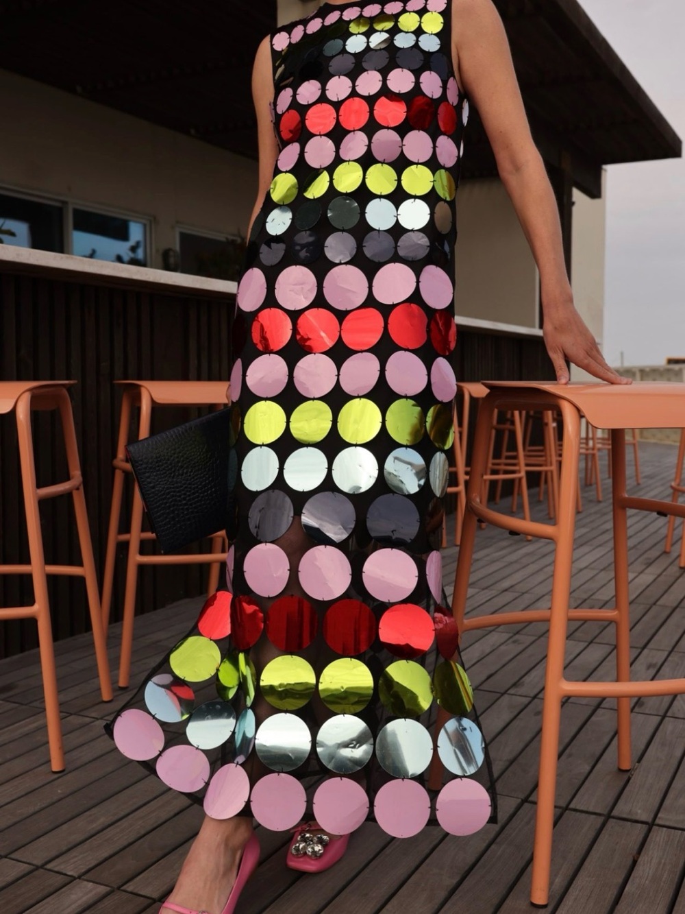 Frances Valentine x Atlantic Pacific collab sequin maxi